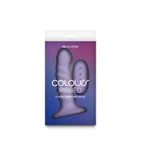 Nsn-0401-45 Ns Novelties Colours Ribbed Silicone Rechargeable Vibrating Toy Suction Cup 5 Inch
