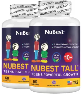 Nubest 850011016701 Grow Taller Stronger - Tall 10 Bone Development 60 Count