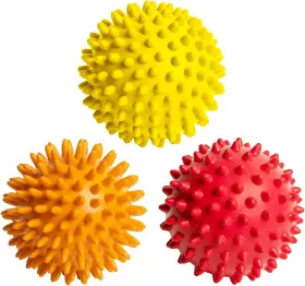 4333850618 Octorox Spiky Massage Balls For Feet Back Hands Muscles - Yellow Orange Red