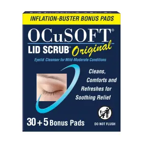 730-1-81 Ocusoft Lid Scrub Original 30 Count Inflation Buster Extra Pads