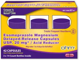1151391 Ohm Esomeprazole Magnesium Delayed Release Capsules 20mg - Frequent