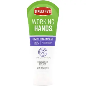 K3200502 Okeeffes Oftkeeffes Working Hands Night Treatment Hand Cream 3.0 Oz. Tube Green