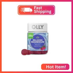Olly 0840160203480 Relaxing Magnesium Gummies Supports Muscle Relaxation Citrate