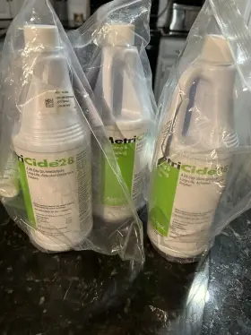10-2805 Omnicide Metricide Cidex Equivalent Lot Of 3 Wavicide 28-day Sterilization Quart 32 Oz Activator Included