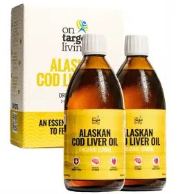 10865878000081 On Target Living Cod Liver Oil Organic Lemon Flavor 16.67 Oz Pack Of 2 Omega 3 Dha Epa