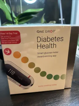 One Drop 859509006064 Chrome Diabetes Glucose Meter Starter Kit Bluetooth Enabled Exp 12/24