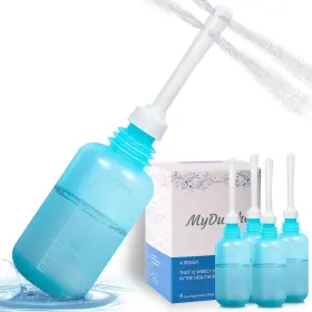 Mg-4naf-agfr Onegreen Peri Bottle Anal Douche Enema Bulb &douches Kit Colon4 Piece Bottles F
