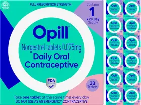 Opill 850054278012 13 Boxes O Pill Daily Oral Tablets 1 Month Supply 28 12/25 12z