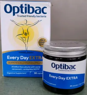 2027 Optibac Probiotics 060086610376 For Every Day Extra Strength 30 Capsules Exp 02/2027