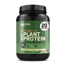 1117731 Optimum Nutrition Protein Powder 100% Plant Based 20 Servings Vanilla Gold