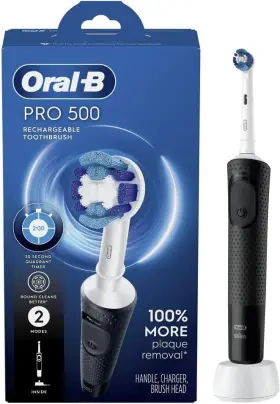 D1034133 Oral-b Used One Time- Pro 500 Electric Toothbrush Brush Head Is New Sealed