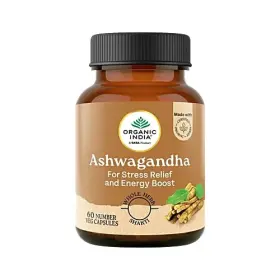 Organic India 801541001019 Ashwagandha For Stress Relief And Energy Boost 60capsules Organic India 801541001019 Ashwagandha For Stress Relief And Energy Boost 60capsules