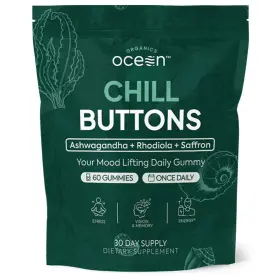 Ksm-66 Organics Ocean 198715620412 Stress Relief Gummies - Ashwagandha Supplement With Saffron 90ct