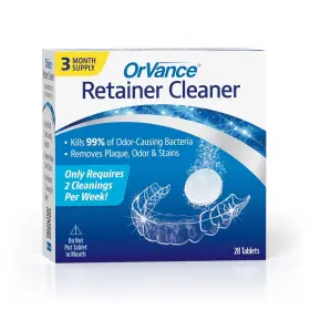 Orvance 860001858433 Retainer Cleaner Tablets 28 Count Only 2 Cleanings Per Week Required