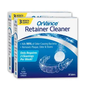 D4056ct Orvance Retainer Cleaner Tablets 56 Count Only 2 Cleanings Per Week Required