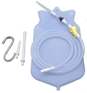 Oulanao 827153885243 Silicone Enema Bag Kit Non- Bpa- And Phthalates-free 2 Quart Extra L