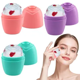 22444122 Ovrilossa 3pack Ice Roller For Face Eyes Natural Purple Pink Green