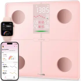 Vfs445-pgb Ovutek Home Health Tracking Scale - Smart Bluetooth Body Weight Bmi Fat Pink