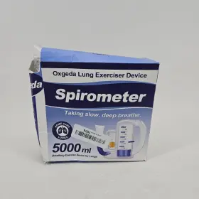 Oxgeda 763367392569 Lung Exercise Device Incentive Spirometer Breathing For Deep 5000ml