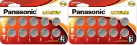 Cr2025p Panasonic Cr2025p/10bw Cr2025 3.0v Lithium Coin Cell Batteries 10 Count Pack Volt Long Child