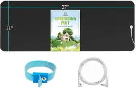 Panbmao 725683935103 Grounding Mat Kit - Universal With Wristband And Blue