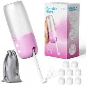 Pancellent 754469800717 Portable Bidet 3 Pressure Modes Electric Toilet Sprayer Rechargeable Mini