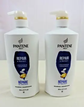 Pantene 080878195312 Lot Of 2 Pro-v Repair And Protect Shampoo 27.7 Oz/820 Ml Each