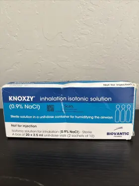077g0000 Pari Knoxzy Saline Inhalation Solution 0.9% 2.5ml Ampoules X20