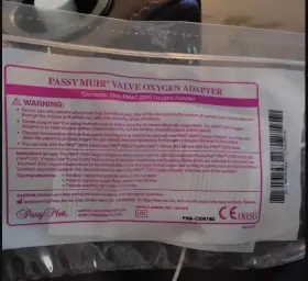 Pma-2000 Passy Muir New Pma 200 Valve Adapter Clear