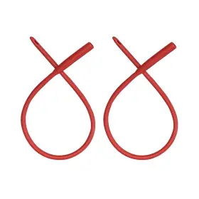20fr Pe Premium Enema 744745433715 Red Latex Catheter With Flexible Rubber Tubing For High