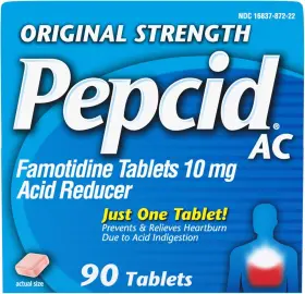 71683787290 Pepcid Ac Original Strength Heartburn Relief Tablets 90 Count Pack Of 1