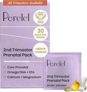 Perelel 860004857020 2nd Trimester Prenatal Pack Multivitamin With Magnesium Omega 3