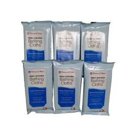 63-200991-6 Pharma-c-wipes 60 Water Activated Bathing Cloths Rinse Free Formula Nib 6 Packs