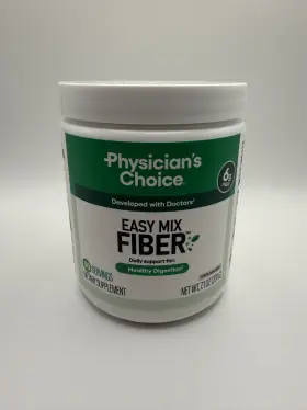 Physicians Choice 850048297562 Fiber Powder Supplement Digestive Health Regularity 7.1 Oz New