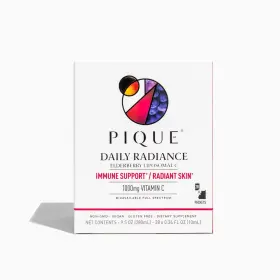 Pique 850324006185 Liposomal Vitamin C Elderberry 1000mg 1900mg 28 Packets Daily Radiance