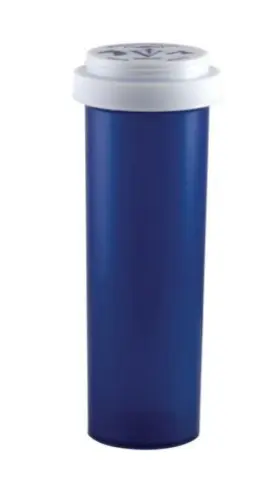 21299573 Pivetal Prescription Vial Bottle 60 Dram 90ct Blue Reversible Veterinary Cap