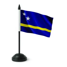 Pixelforma 666782802873 Curacao Table Flag Polyester 14 X 21 Cm