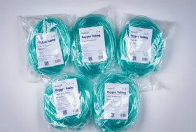 Pk 749715250712 Global Crush Resistant Oxygen Tubing - 50ft 50 Ft Green 5 Pack