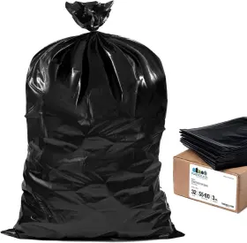 Con55a Plasticplace Contractor Trash Bags 55-60 Gallon 1 Count Pack Of 32 Black
