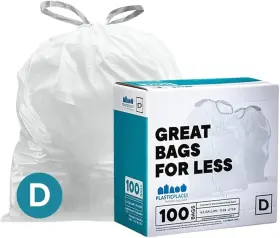 Tra135wh Plasticplace Custom Fit Trash Bags Compatible 100 Count Pack Of 1 White