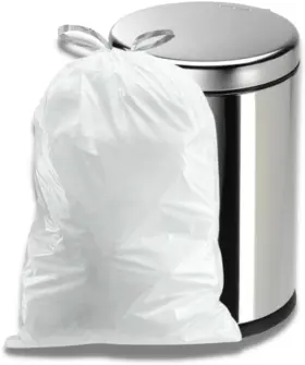 W4dswh Plasticplace 4 Gallon White Drawstring 200 Count Pack Of 1