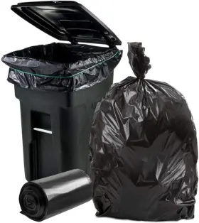 W65ldbtl12rljr Plasticplace Black Trash Bags 64-65 Gallon 1 Count Pack Of 25