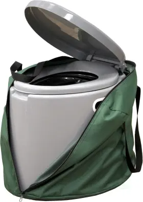 Qi003241.k Playberg Portable Travel Toilet For Camping And Hiking With Case Gray