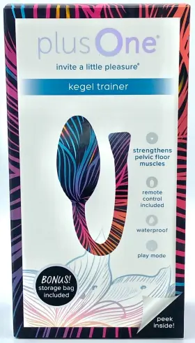6715 Plus One 843445026507 Kegel Trainer Remote Control Bonus Storage Bag Rechargeable Model