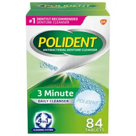 05316 Polident 3 Minute Denture Cleanser Tablets - 84 Count Pack Of 1