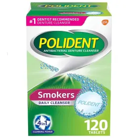 Polident 310158052210 Smokers Denture Cleanser Tablets - 120 Count Pack Of 1