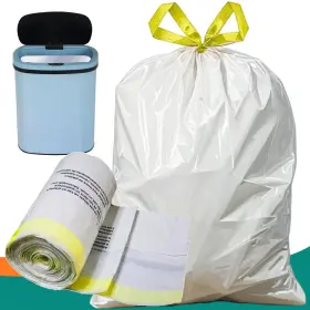 63936 Polyful Technoledge Co Ltd Sample Sku Large Trash Bags Big Tall Heavy Duty 21 Gallon/ 1 Count Pack Of 30 White