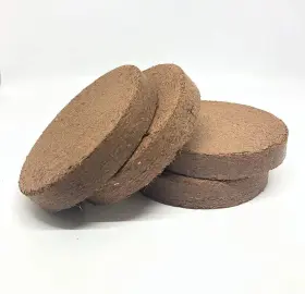 Poopoo Pucks 711237770436 Coconut Coir Disks For Composting Toilet Organic Natural 7 To 8 Brown