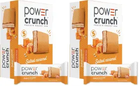 Power Crunch 2860045 Protein Wafer Bars Salted Caramel 1.4oz 12 Count Pack High Snacks