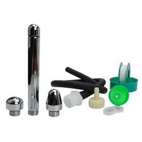 Ppelao 717977126458 Nozzle Shower 3 Heads Metal Cleaner And 20 Inches Silicone Enema Attachm